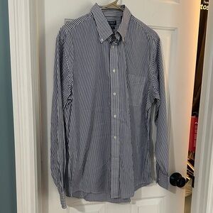 Ralph Lauren Navy and White Striped Shirt